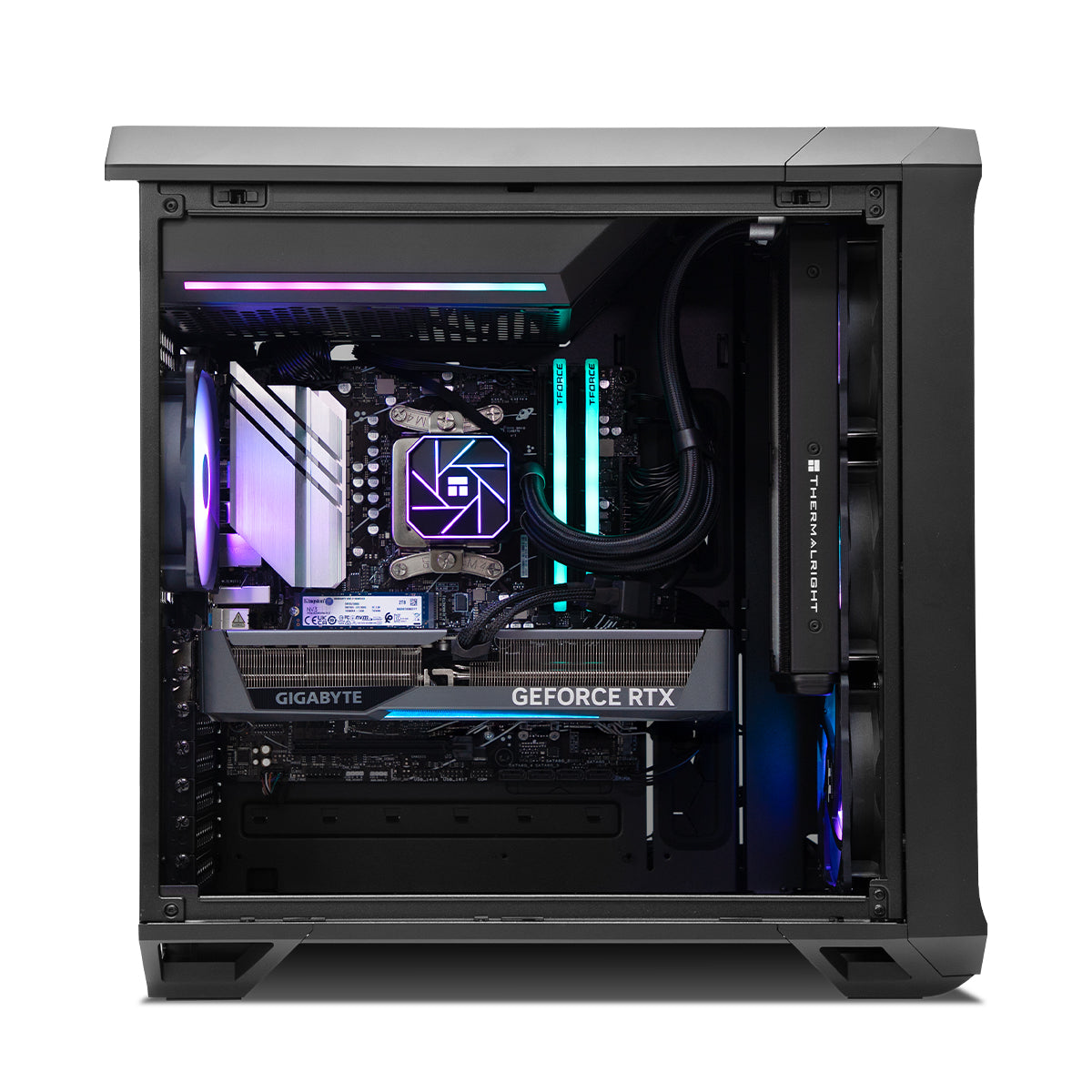 Blizzard RTX 5070 Ryzen 5 7600X Gaming Desktop PC - High Performance Black Gaming Computer for 4K Gaming, Streaming & Esports