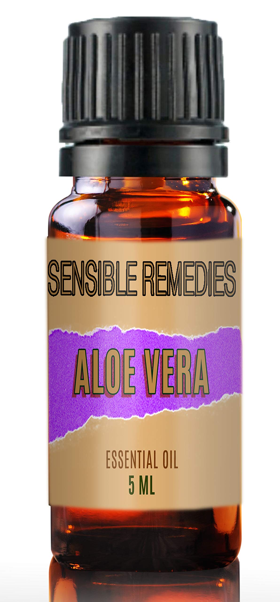 100% Pure Natural Aloe Vera Oil - 5 mL (0.167 fl oz) for Skin Care, Hair Growth & Aromatherapy | Organic Moisturizer for Face, Scalp & Body | Soothing Treatment for Sunburn & Dry Skin