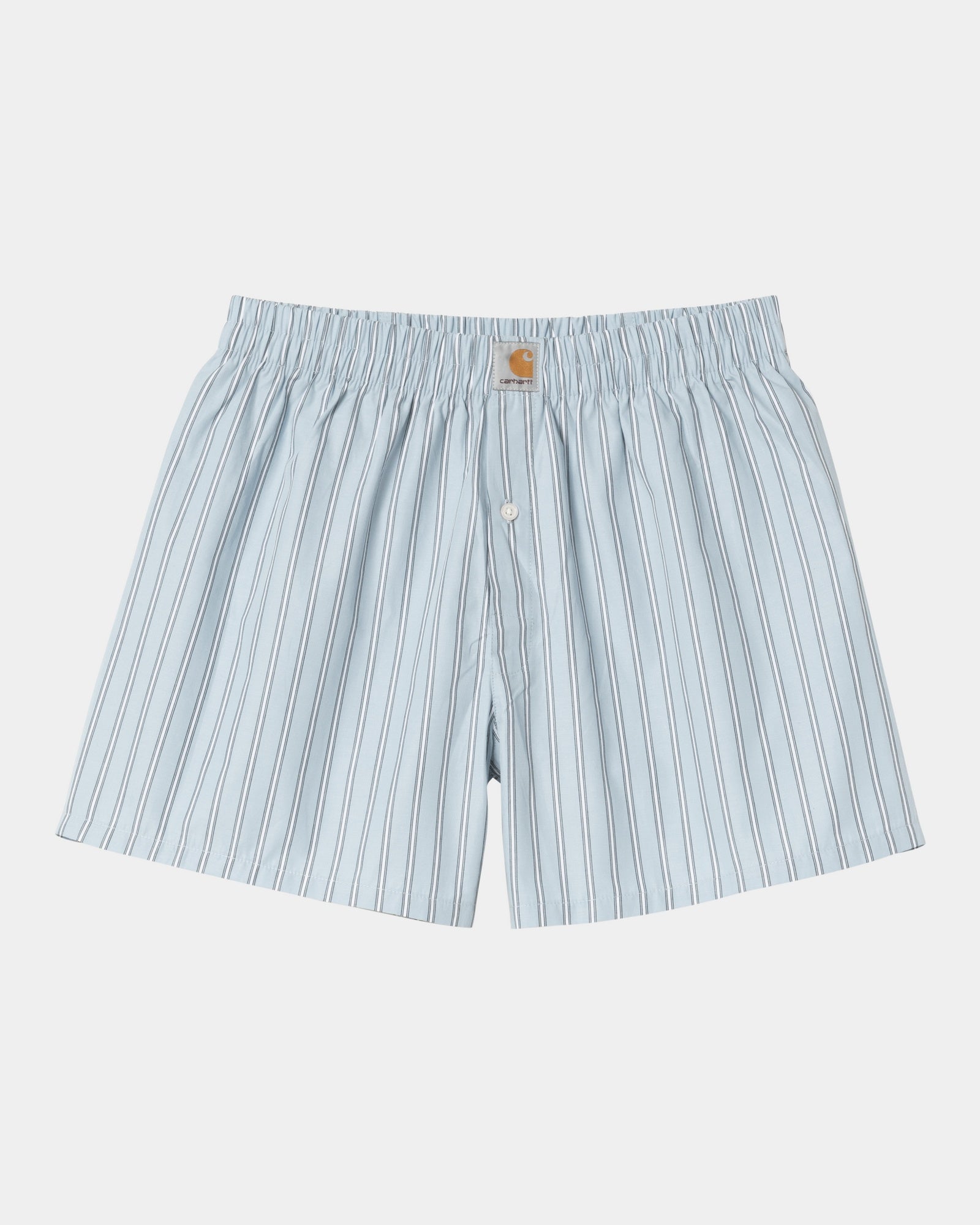 Premium Cotton Boxer Briefs for Men - Soft Blue Fog Grimsby Stripe Design | Comfortable Underwear for Everyday Wear, Workout & Lounge