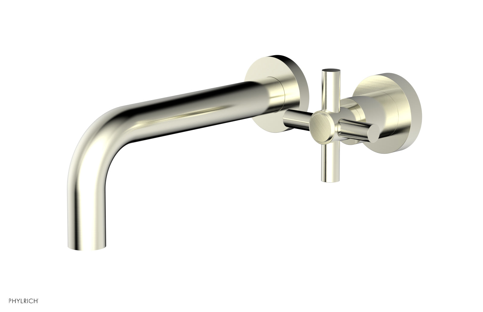 D131-15 Single Handle Wall Mount Lavatory Faucet Set - Cross Handle Design for Bathroom Sink, Perfect for Modern Home & Commercial Use