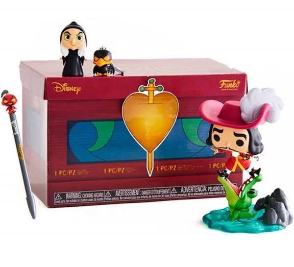 Disney Villains Captain Hook & Tick Tock Croc Mystery Box #456 - Collectible Figurine Set for Disney Fans, Home Decor & Gift for Adults & Kids