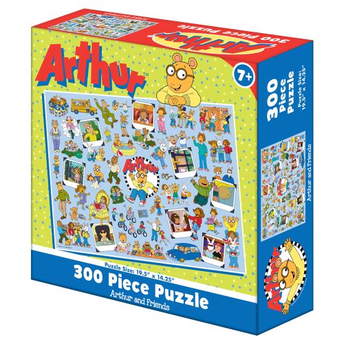 Arthur Character Collage Jigsaw Puzzle 300 Piece - Fun Family Game Night Activity for Kids & Adults, Perfect for Birthday Gifts & Home Decor