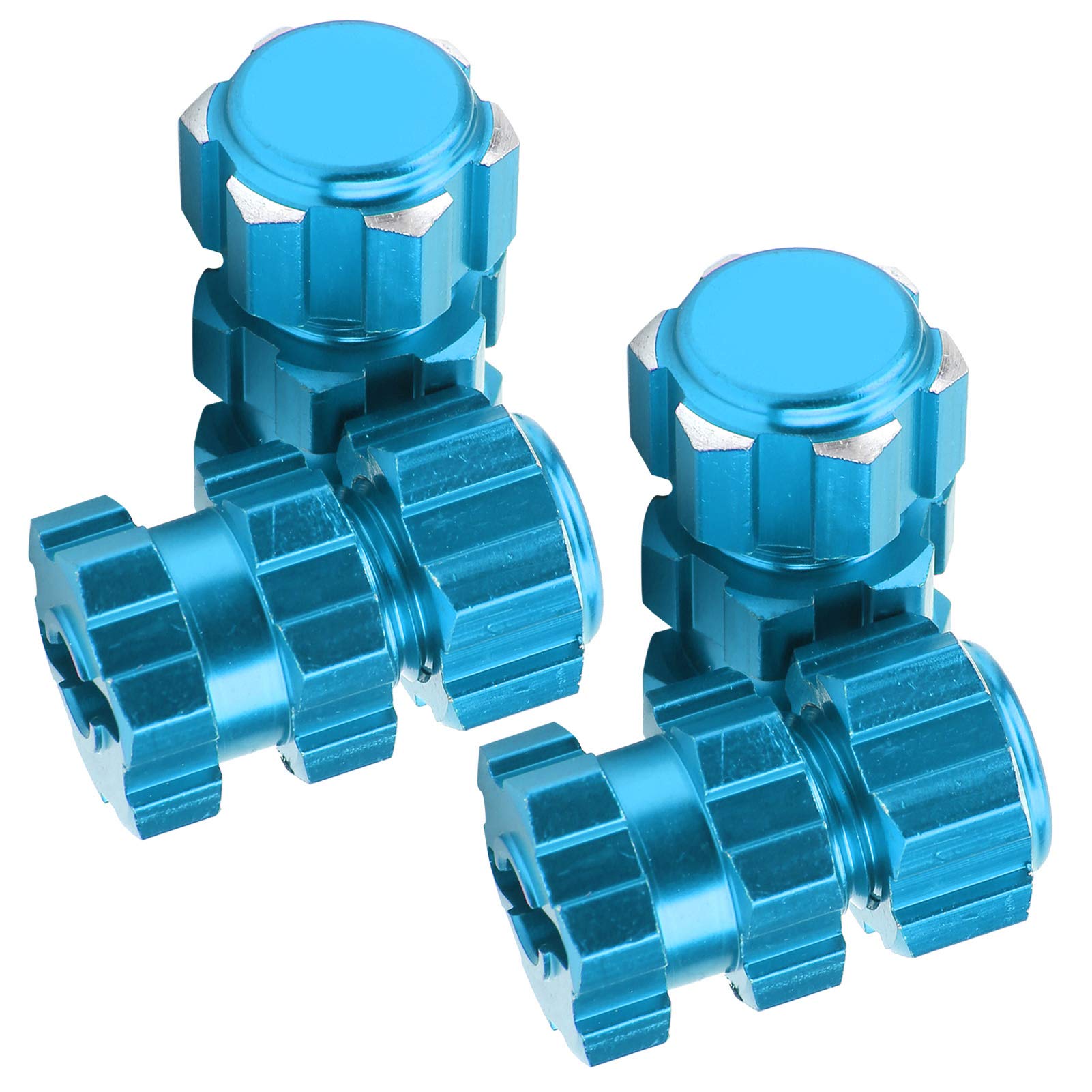 1/10 Scale Nuts Splined Wheel Hubs & Extension Combiner - 4 Sets Aluminum Alloy RC Car Parts for MAXX Models | Durable Upgrade for Off-Road RC Vehicles & Racing Accessories | Perfect for RC Car Maintenance, Repair and Performance Enhancement