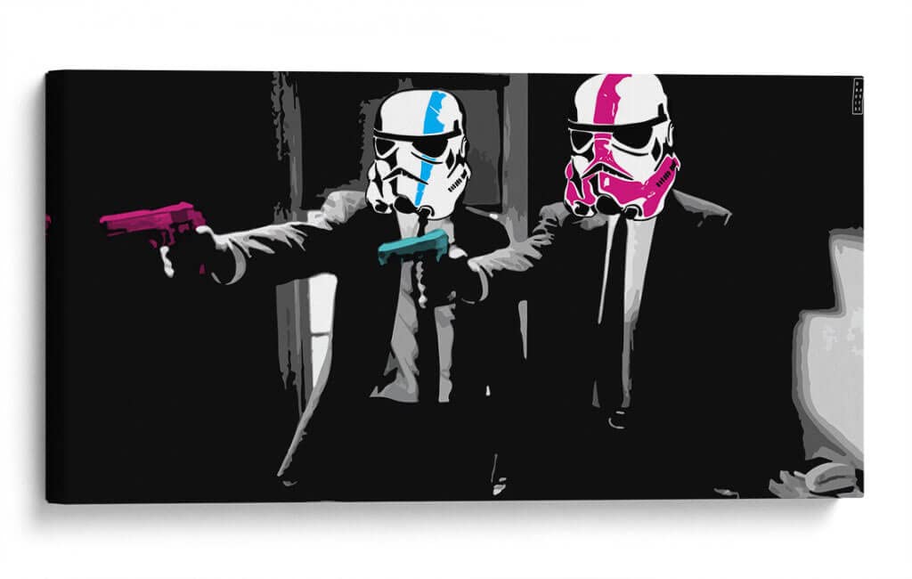 Banksy Canvas Wall Art - Graffiti & Large Pop Art Décor, Museum Quality Canvas Print with Vibrant Colors - Stormkillers by David Aste (40x20 inches) - Perfect for Living Room, Bedroom, Office & Modern Home Decor