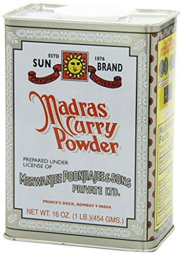 Sun Brand Madras Curry Powder 1 Pound (Pack of 3) - Authentic Indian Spice Blend for Cooking, Seasoning & Marinating - Perfect for Curries, Soups, Rice Dishes & BBQ