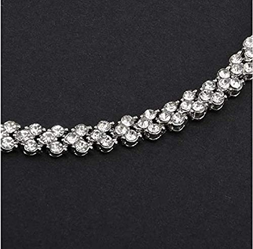 VARWANEO 3-Piece Women's Crystal Diamond Bangle Set - Elegant Rhinestone Charm Bracelets, Roman Style Fashion Jewelry for Women, Perfect Gift for Birthday, Anniversary & Special Occasions | Great for Parties, Weddings & Date Nights