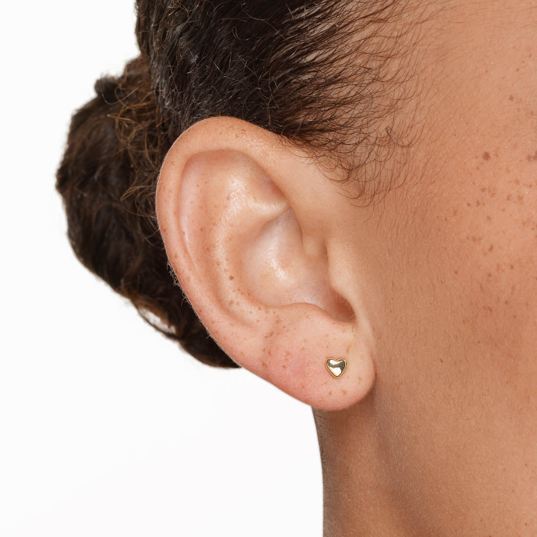 10k Gold Micro Heart Stud Earrings - Dainty & Elegant Jewelry for Women, Perfect for Valentine's Day, Anniversary Gifts & Everyday Wear