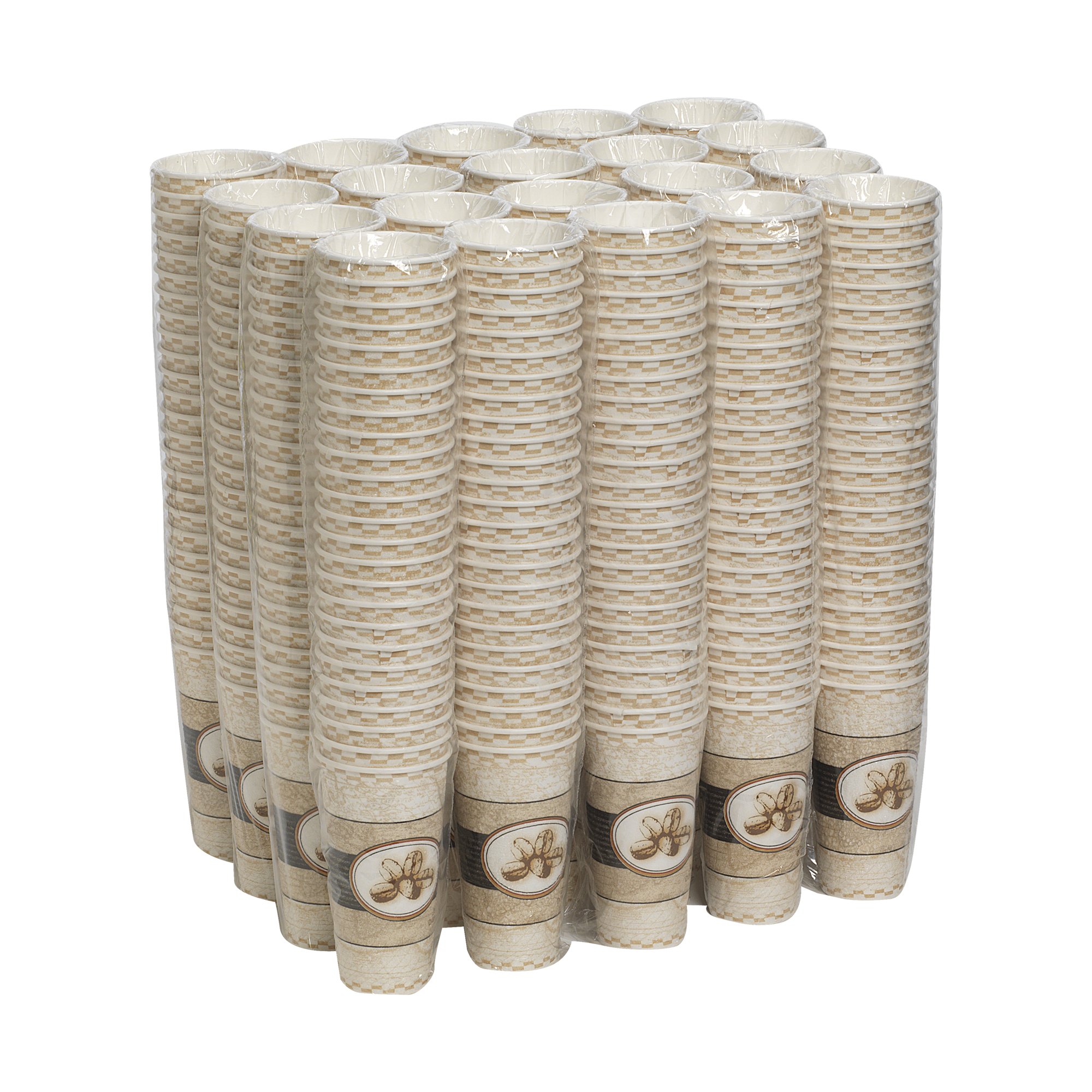 Dixie PerfecTouch 20 oz Insulated Paper Coffee Cups - Hot Beverage Containers (500 Count, 20 Sleeves) by GP PRO - Ideal for Coffee Shops, Offices & Catering Events