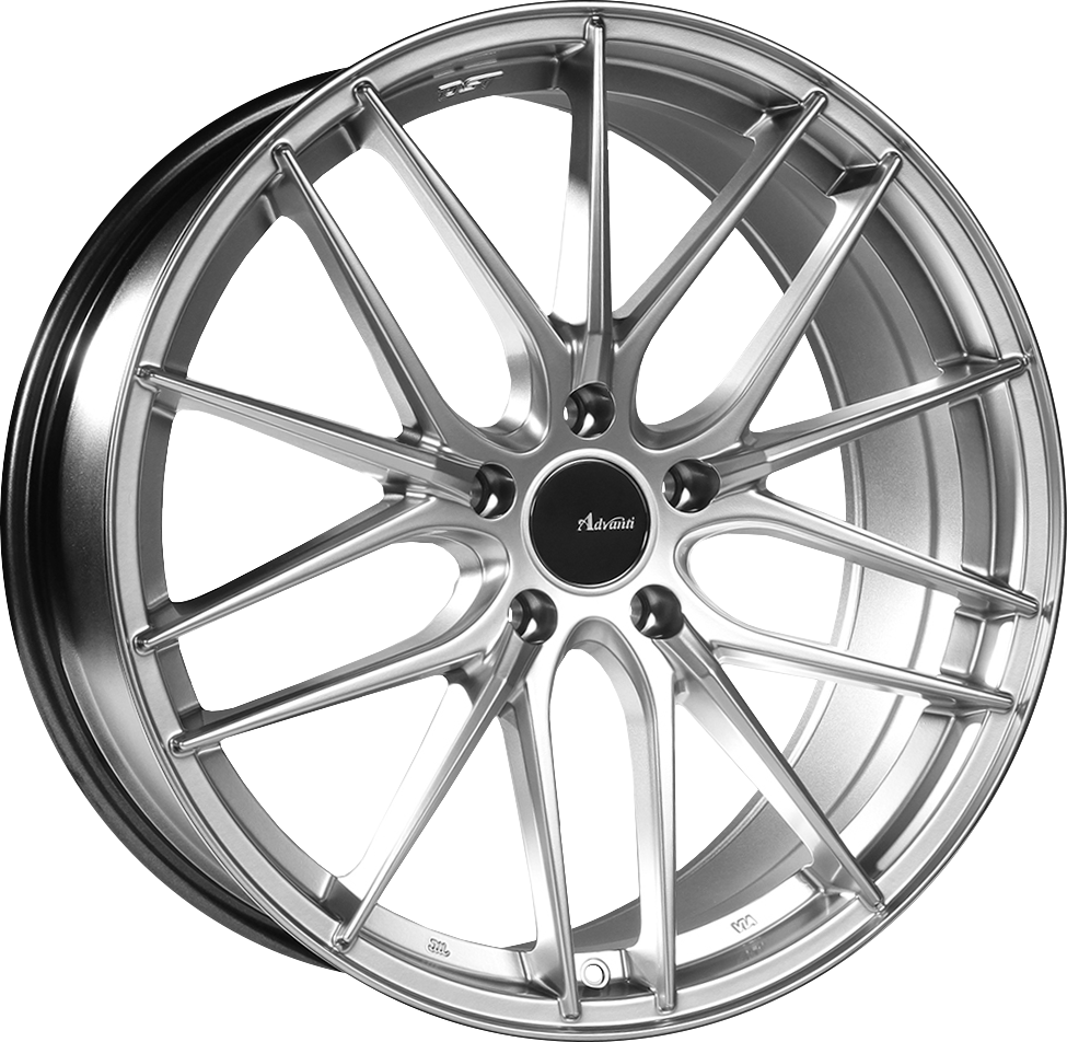 Advanti Catalan Hyper Silver 19x8.5 +32 5x114.3mm 73.1mm Alloy Wheels - Lightweight Performance Rims for Honda Civic, Accord, Acura TL - Perfect for Street Racing & Car Upgrades