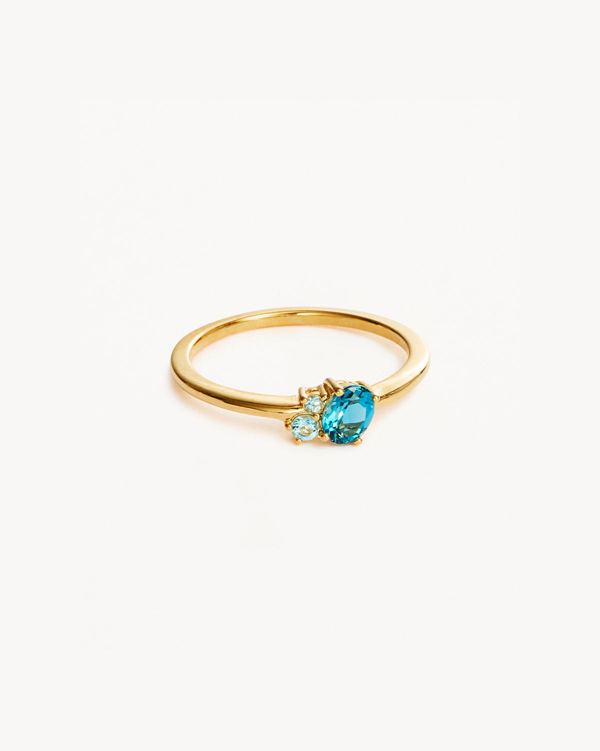 18K Gold Vermeil Kindred Birthstone Ring - December Birthstone Jewelry for Women, Perfect Gift for Christmas, Anniversary & Special Occasions