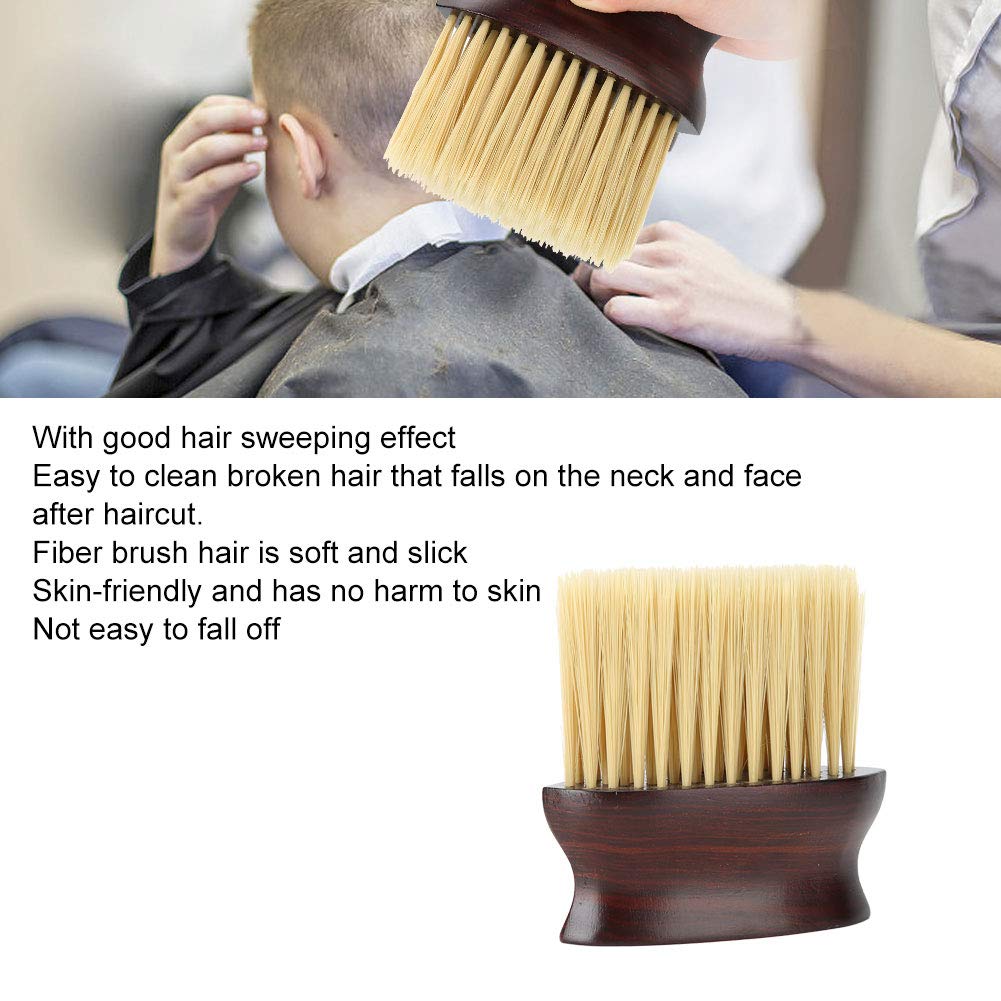 Professional Hair Cleaning Brush - Fiber & Neck Hair Remover for Stylists | Salon-Grade Dust & Lint Removal Tool for Barbers & Hairdressers | Perfect for Salon Stations, Home Use & Travel Grooming Kits