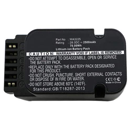 Synergy Digital 28V 2500mAh Li-Ion Replacement Battery for Worx Landroid M Vacuum Cleaner - Compatible with WA3225, WA3226, WA3565 Models | High Capacity Power Supply for Home & Office Cleaning