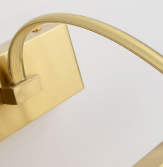 Modern LED Copper Wall Mirror Light with Dimmable Touch Control - Perfect for Bathroom Vanity, Bedroom, and Makeup Area