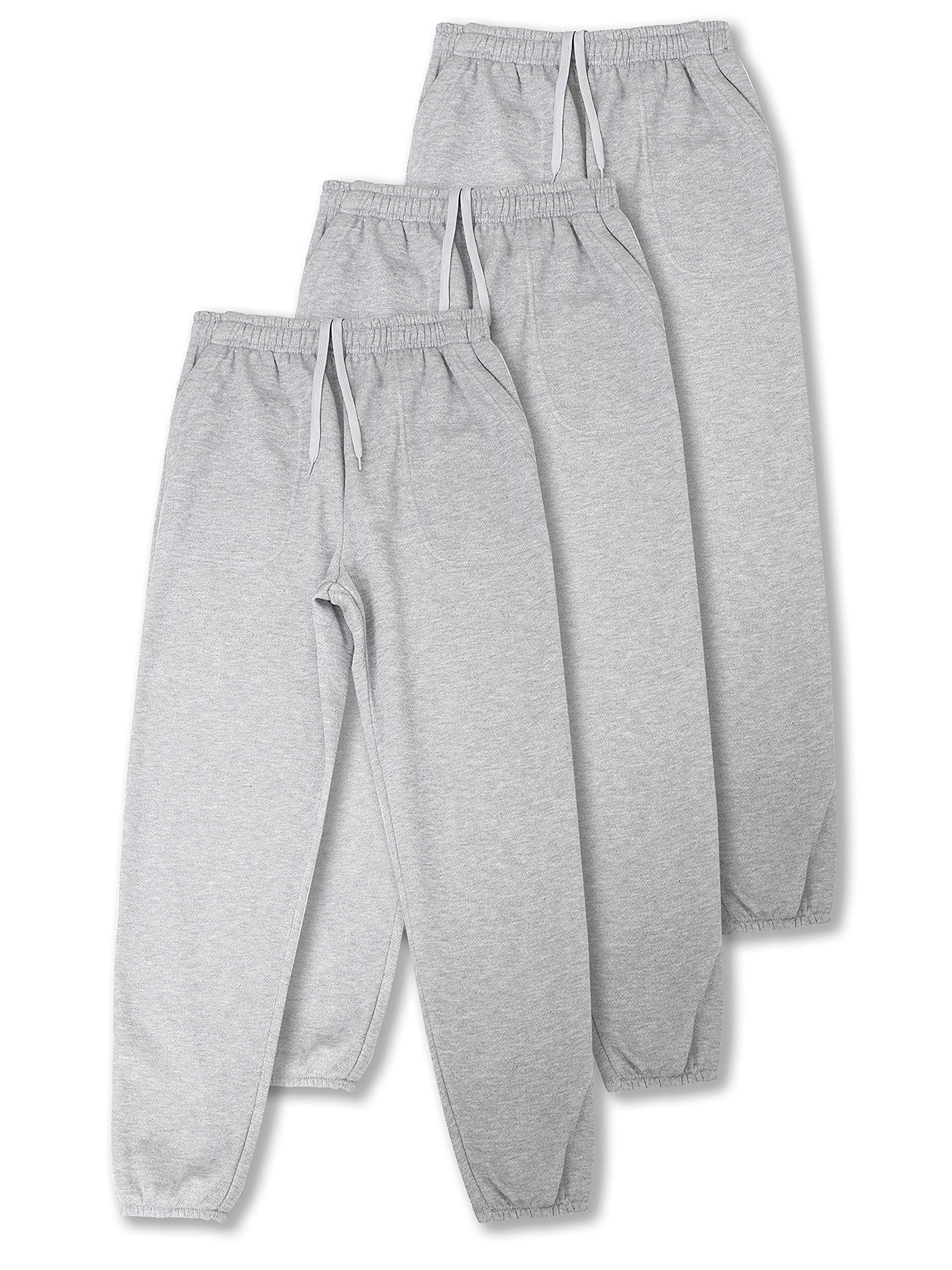 Men's Lightweight Fleece Jogger Pants with Pockets & Elastic Waist - Comfortable Sweatpants for Running, Lounging & Casual Wear