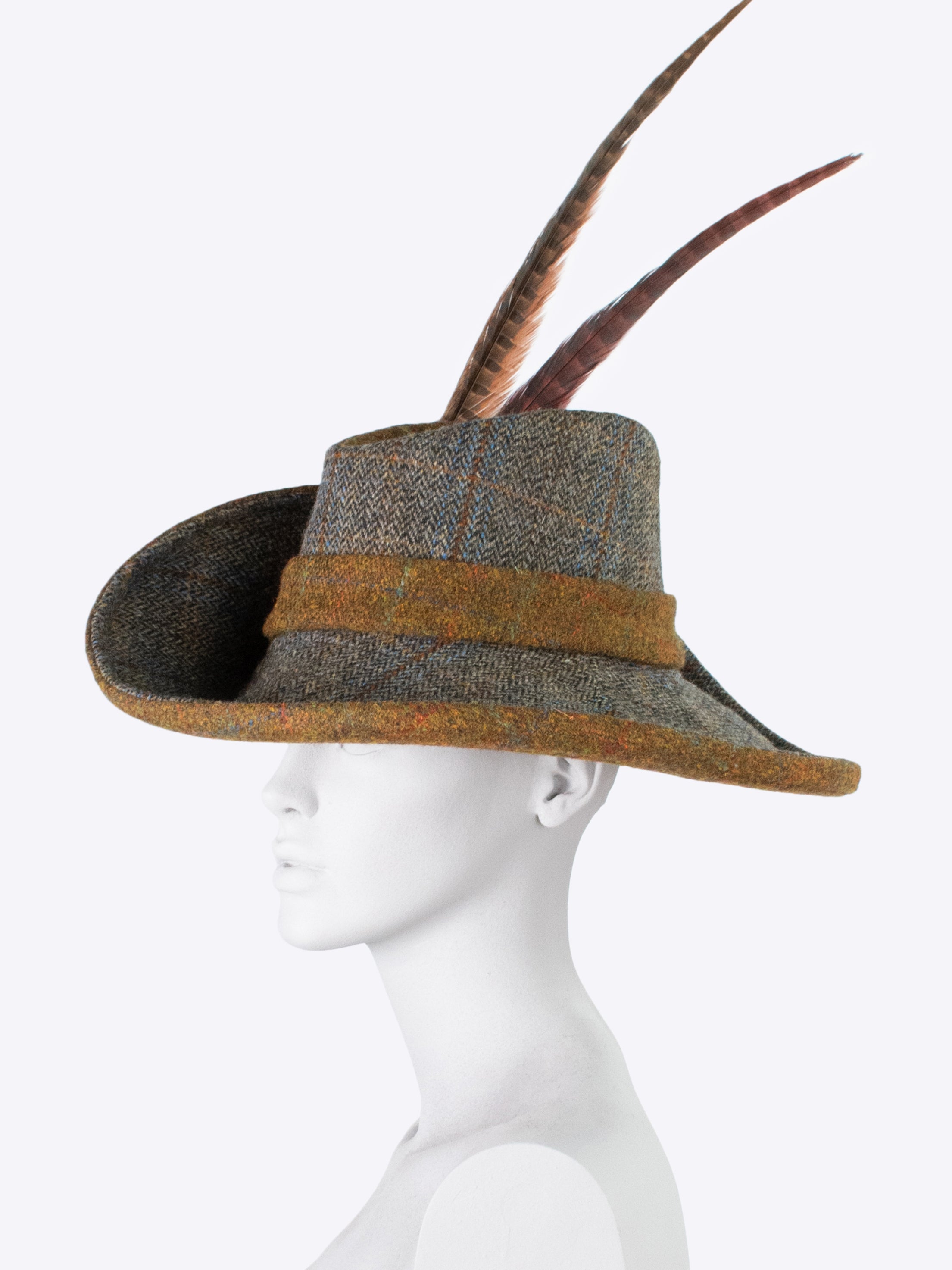 Water Resistant Wide Brim Sun Hat for Women - Sage Green & Rust Brown Outdoor Sun Protection Hat for Beach, Gardening & Hiking