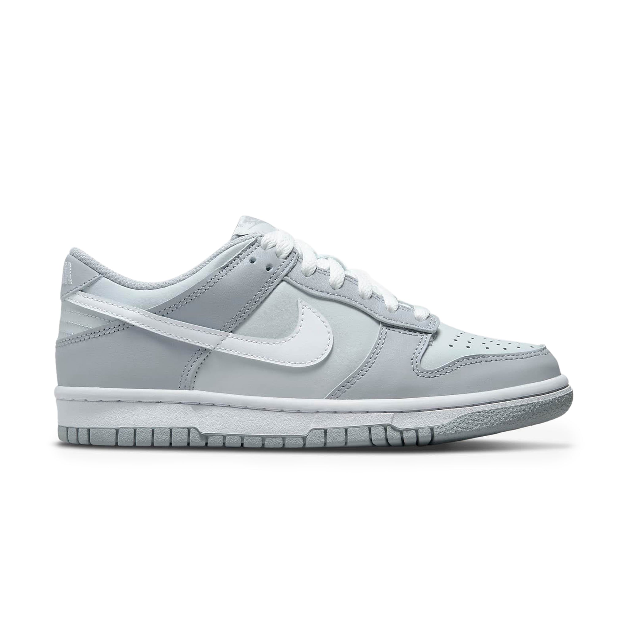 Nike Dunk Low Two-Toned Grey Sneakers for Girls (GS) - Stylish & Comfortable for School, Sports & Casual Wear