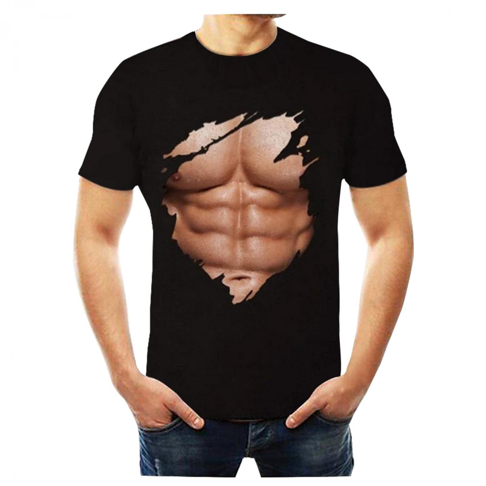 American Flag Graphic T-Shirt for Men & Women - Unisex Summer Crewneck Short Sleeve Casual Tee - Perfect for 4th of July, BBQ Parties & Patriotic Events