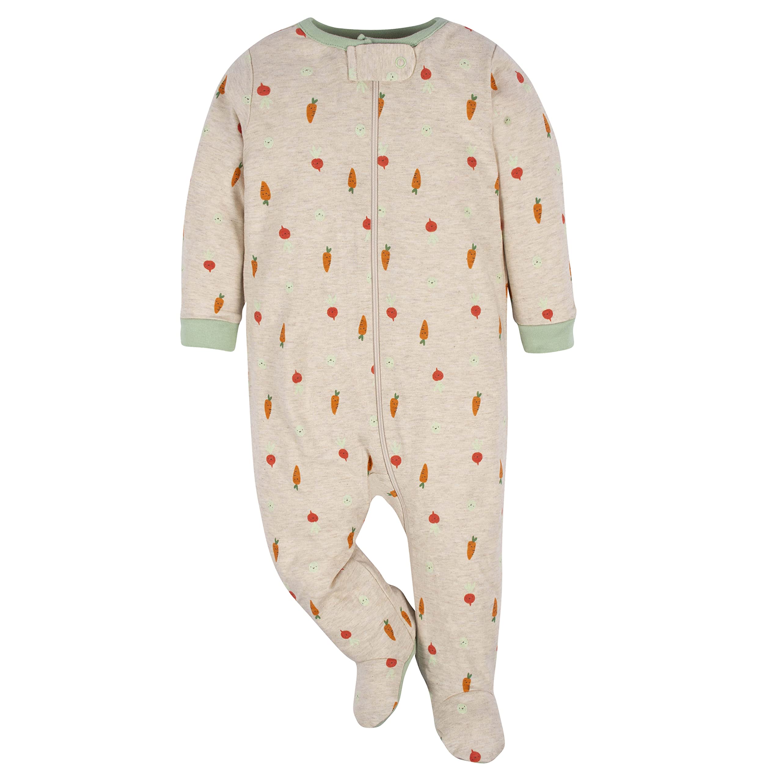 Gerber Baby 2-Pack Sleep 'N Play Footie Pajamas - Soft Cotton Infant Sleepwear for Boys & Girls - Perfect for Nursery, Bedtime & Lounging