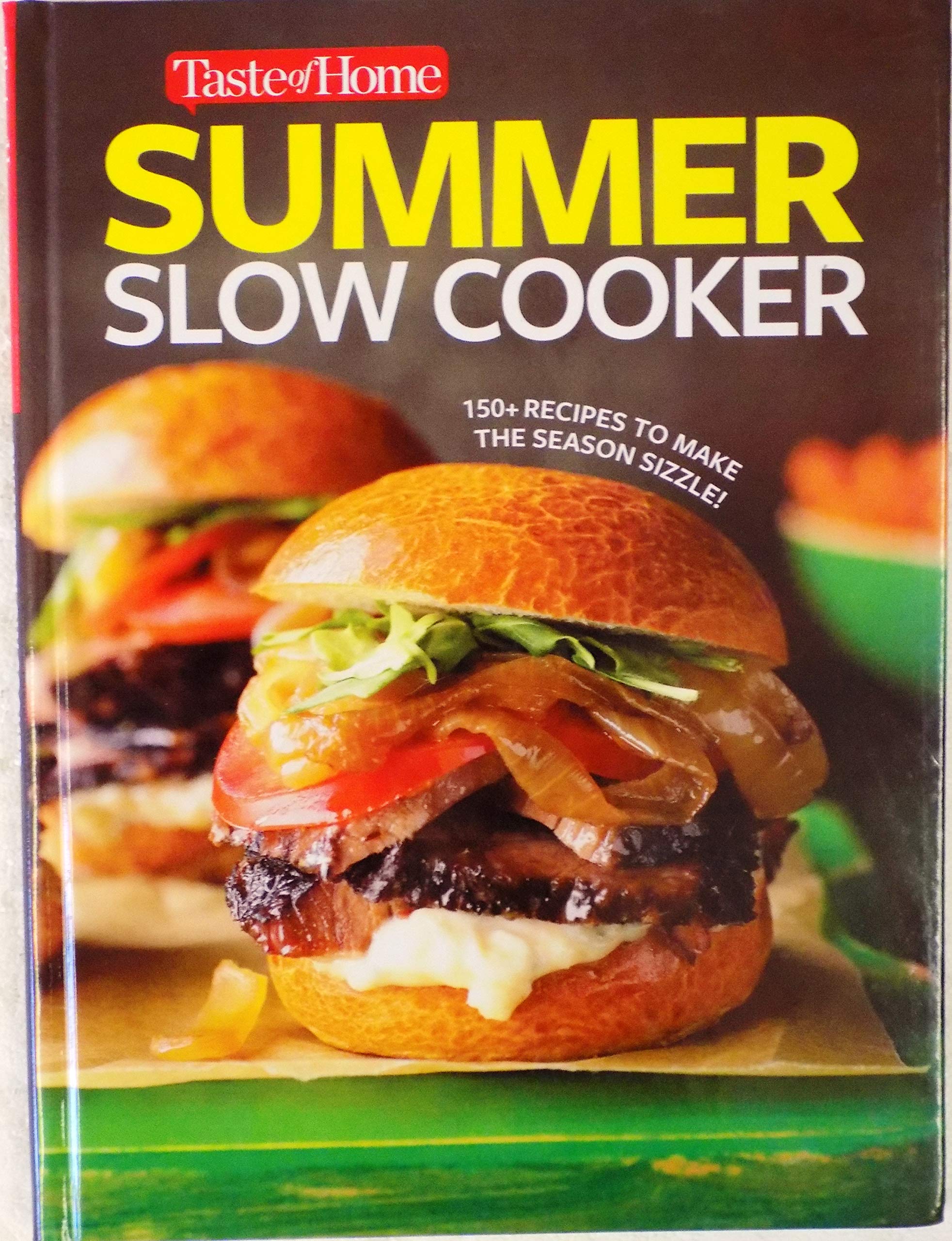 Taste Of Home Summer Slow Cooker - 6 Quart Programmable Electric Crock Pot with Timer, Perfect for Family Dinners, Potlucks & Summer BBQs