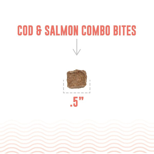 Premium Icelandic Cod & Salmon Combo Bites - All-Natural, Grain-Free Dog Treats for Training & Rewards - Healthy Snacks for Small, Medium & Large Dogs - Perfect for Outdoor Adventures & Indoor Playtime