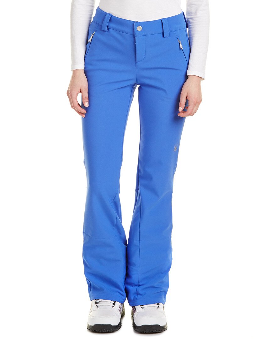 Spyder Women's Orb Softshell Pants - Waterproof, Windproof & Fleece-Lined Winter Ski Pants for Snowboarding & Outdoor Activities (Size 6/Regular, Bling Design)