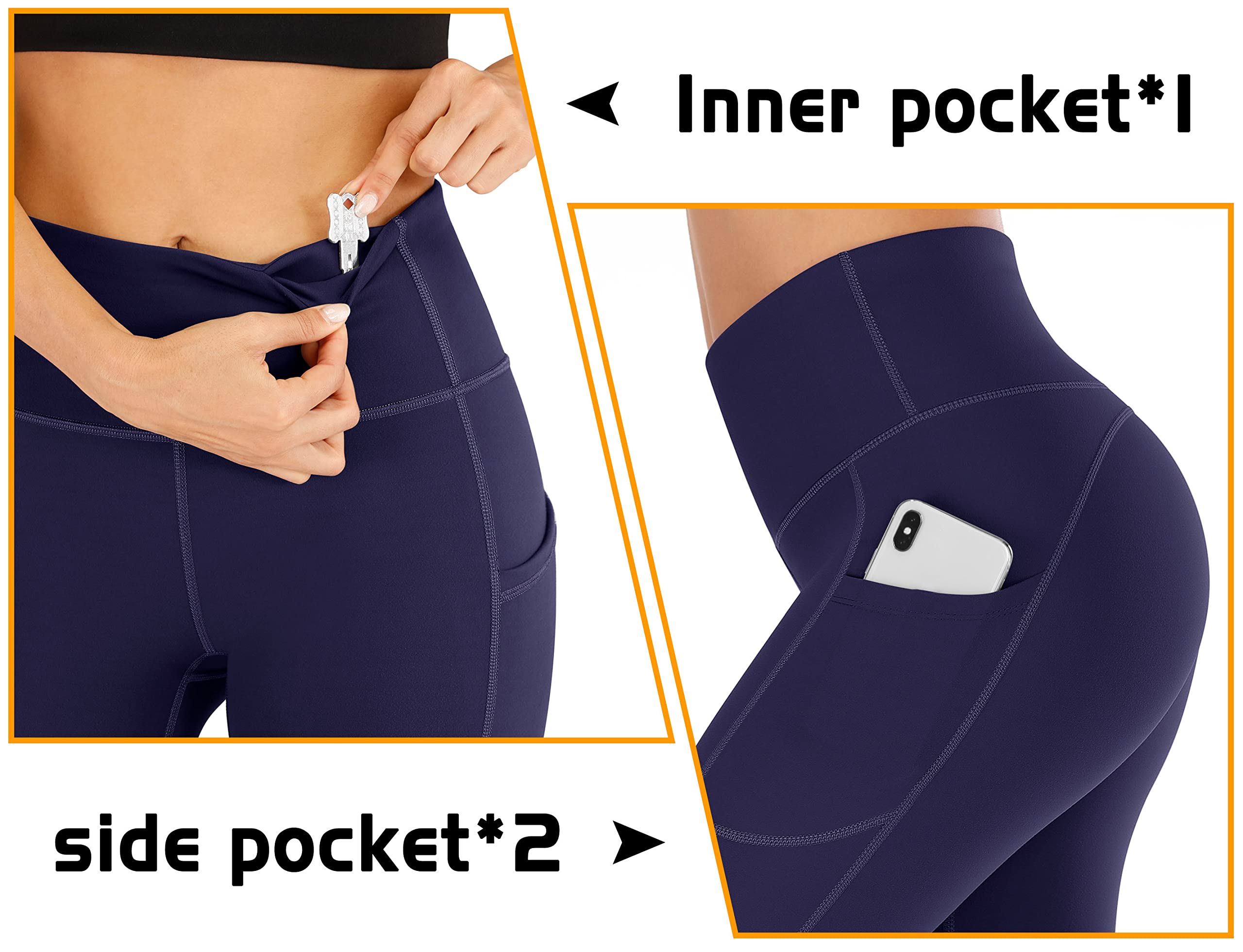**IUGA High Waisted Yoga Pants for Women with Pockets - Breathable Workout Capri Leggings for Running, Gym & Lounge**    *Perfect for yoga, pilates, gym workouts, running, or casual wear – stay comfortable and stylish all day!*