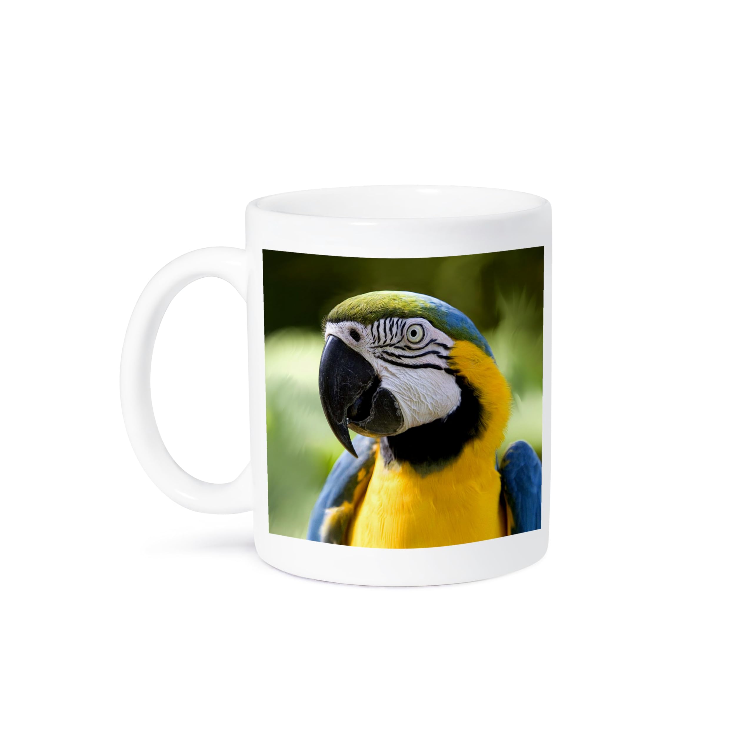 3D Parrot Ceramic Coffee Mug - 11 oz Colorful Bird Design for Tea & Hot Drinks - Perfect for Home, Office & Gifts