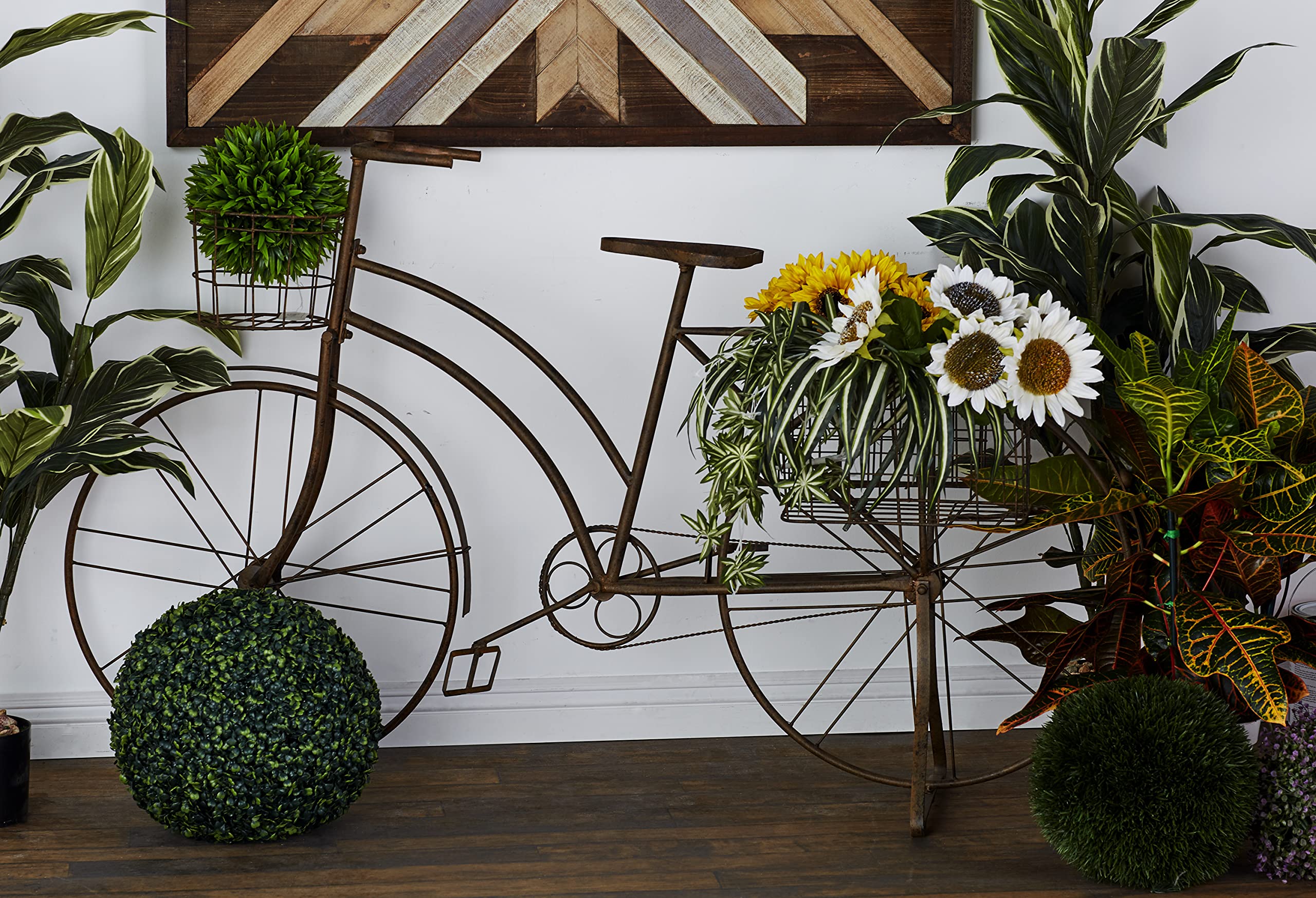 Deco 79 Vintage Metal Bicycle Planter - 63