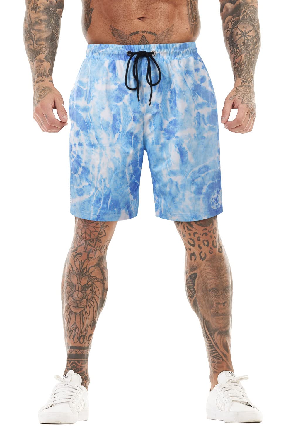 GINGTTO Men's Quick-Dry Swim Trunks with Mesh Lining - Comfortable Beach Shorts for Swimming, Surfing & Summer Vacation