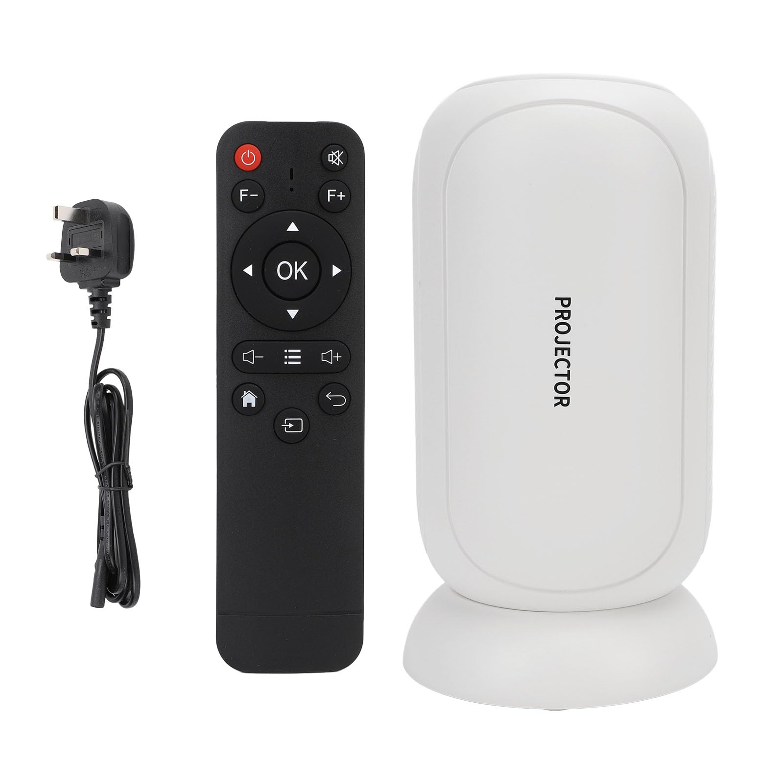 6K Smart Projector with WiFi & HDMI - Full HD Home Theater Projector for Indoor & Outdoor Movies - Compatible with Netflix, YouTube (UK Plug) - Perfect for Backyard Cinema, Gaming & Streaming