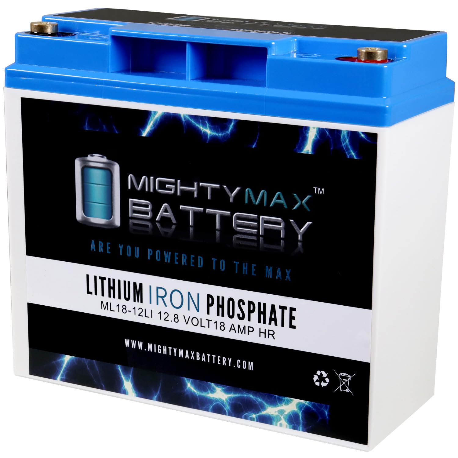 Mighty Max 12V 18AH Lithium Battery Replacement for Friendly Robotics RL500 - Perfect for Robot Lawn Mowers & Outdoor Power Equipment