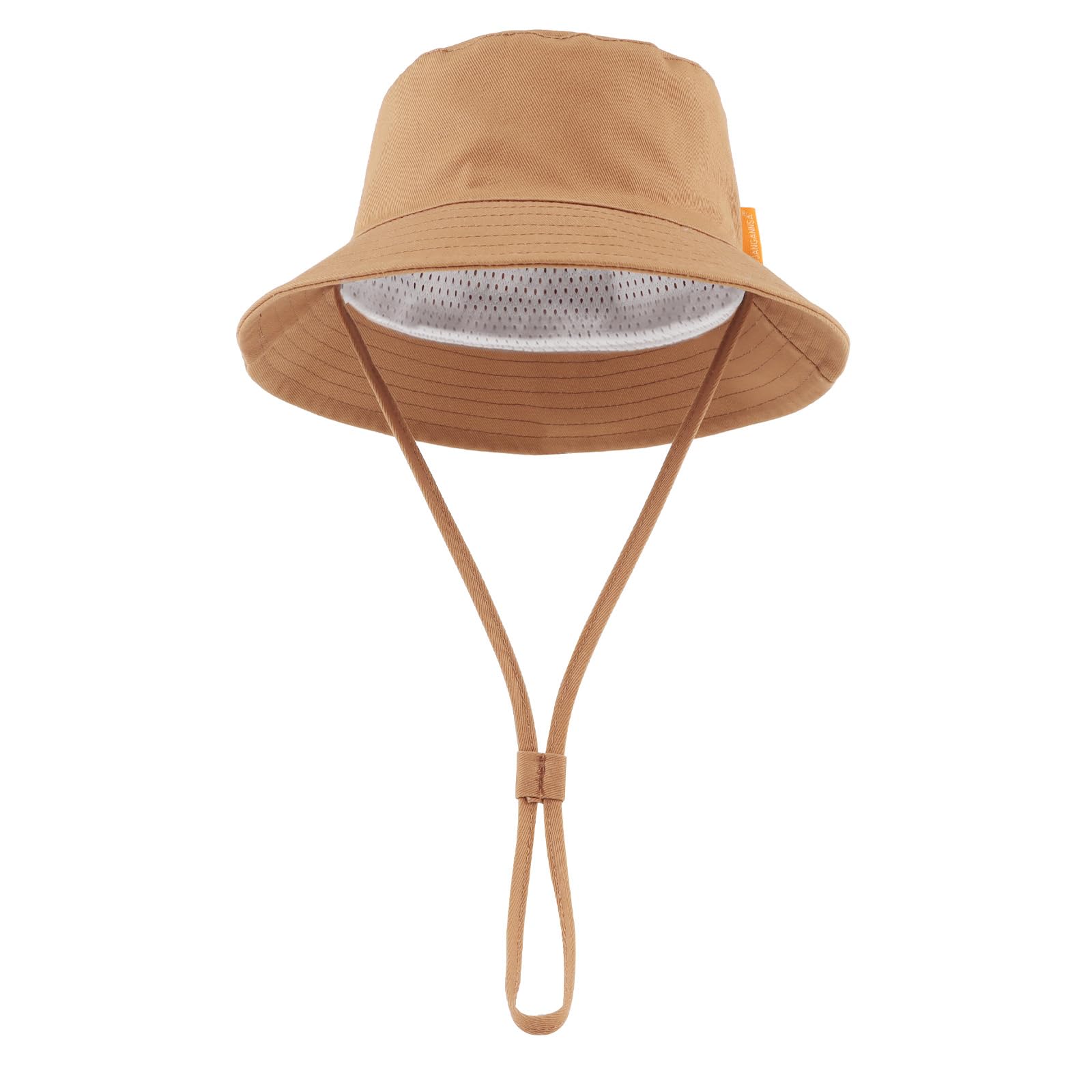 JANGANSA Cotton Baby Sun Hat for Boys & Girls - UPF 50+ UV Protection Bucket Hat for Toddlers & Infants - Soft & Breathable Summer Beach Hat for Outdoor Play, Park, and Travel