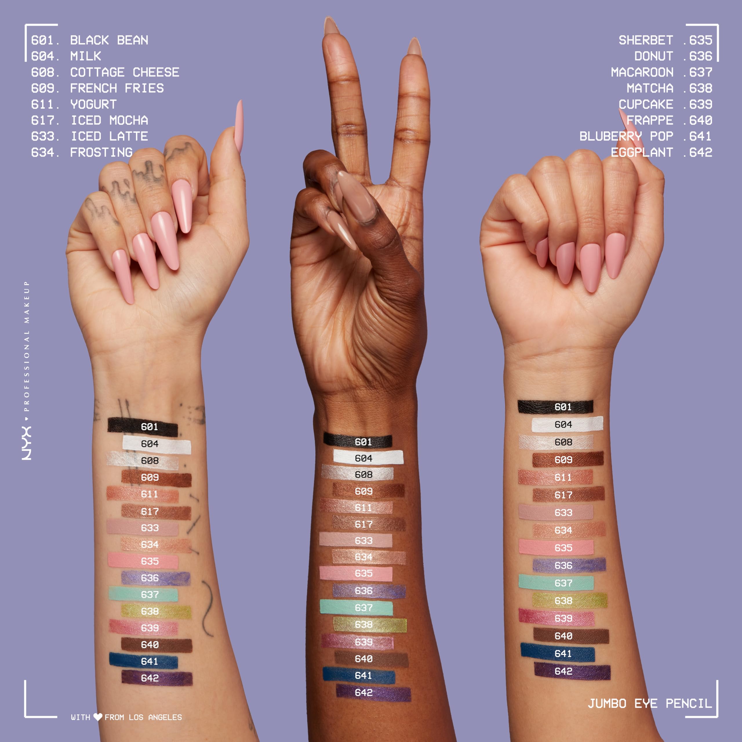 NYX Professional Makeup Jumbo Eye Pencil - Blendable Eyeshadow Stick & Eyeliner in Eggplant (Violet) | Long-Lasting, Creamy Formula for Smoky Eyes & Everyday Makeup Looks | Perfect for Day to Night Makeup Transition