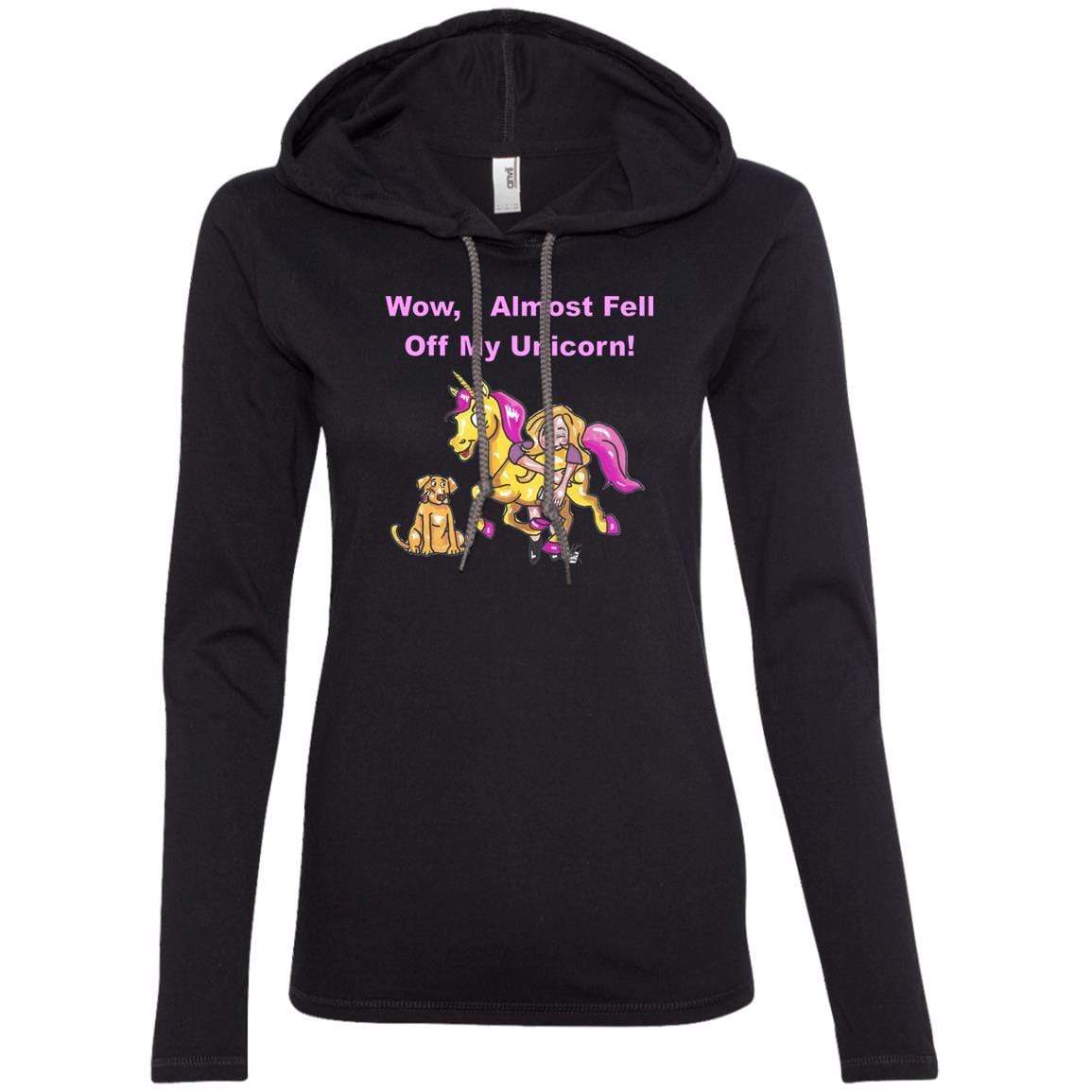 Wow I Almost Fell Off My Unicorn Funny Women's Long Sleeve T-Shirt & Hoodie - Perfect for Casual Wear, Gifts, and Unicorn Lovers