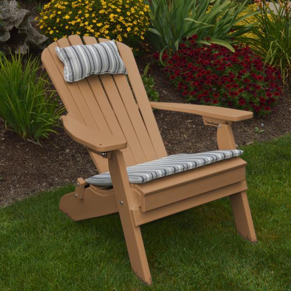 Premium Poly Folding Reclining Adirondack Chair - Outdoor Patio Furniture for Deck, Poolside & Garden Relaxation