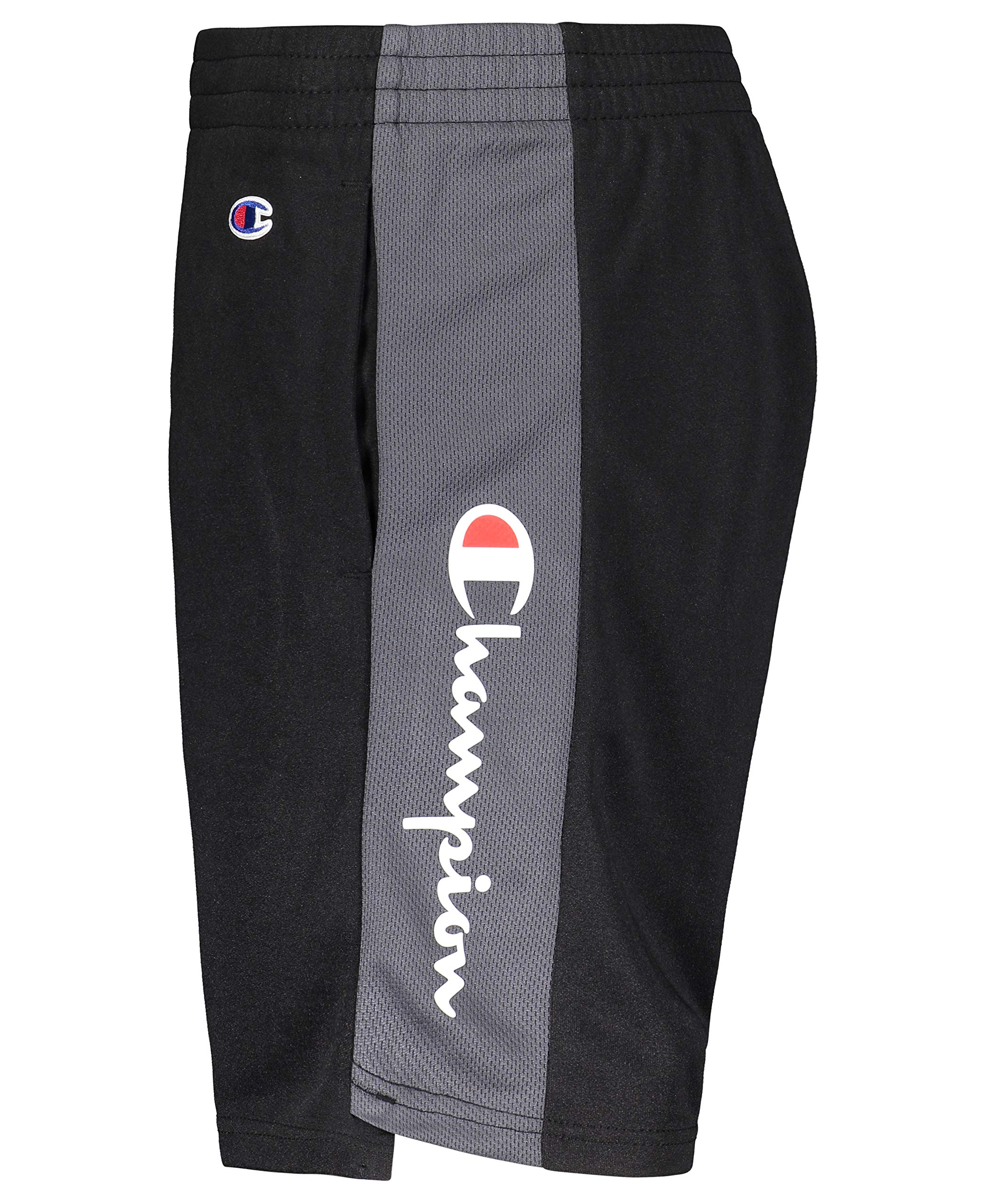 Champion Boys Heritage Script Mesh Shorts - Breathable Athletic Shorts for Kids - Perfect for Running, Basketball & Casual Wear