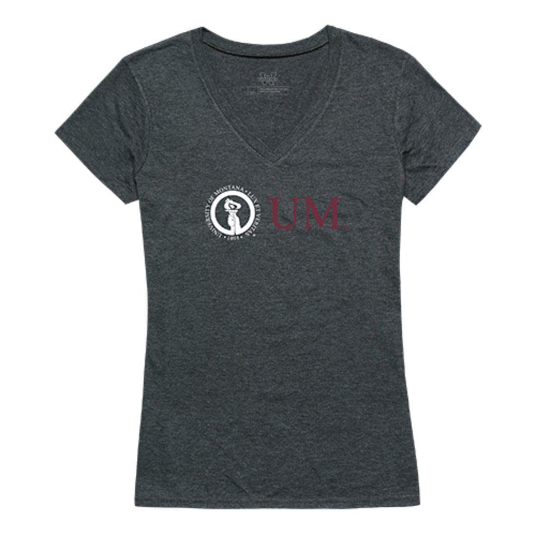 W Republic University of Montana Grizzlies Women's Heather Charcoal T-Shirt - Soft Cotton Tee for School Spirit & Casual Wear