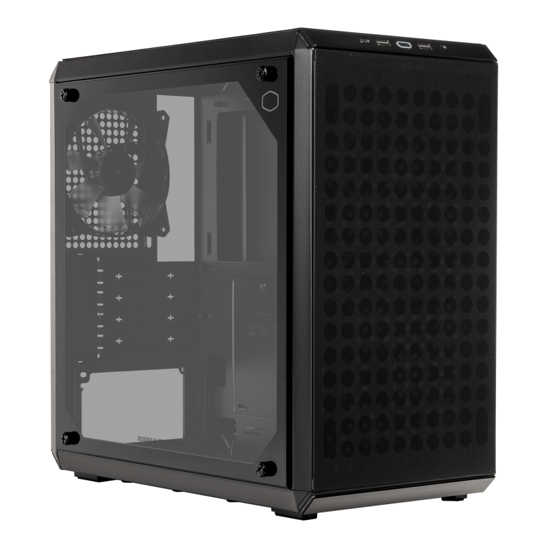 Cooler Master Q300L V2 mATX Case - Compact PC Gaming Case with Tempered Glass Side Panel & Excellent Airflow for Home/Office Gaming Setup