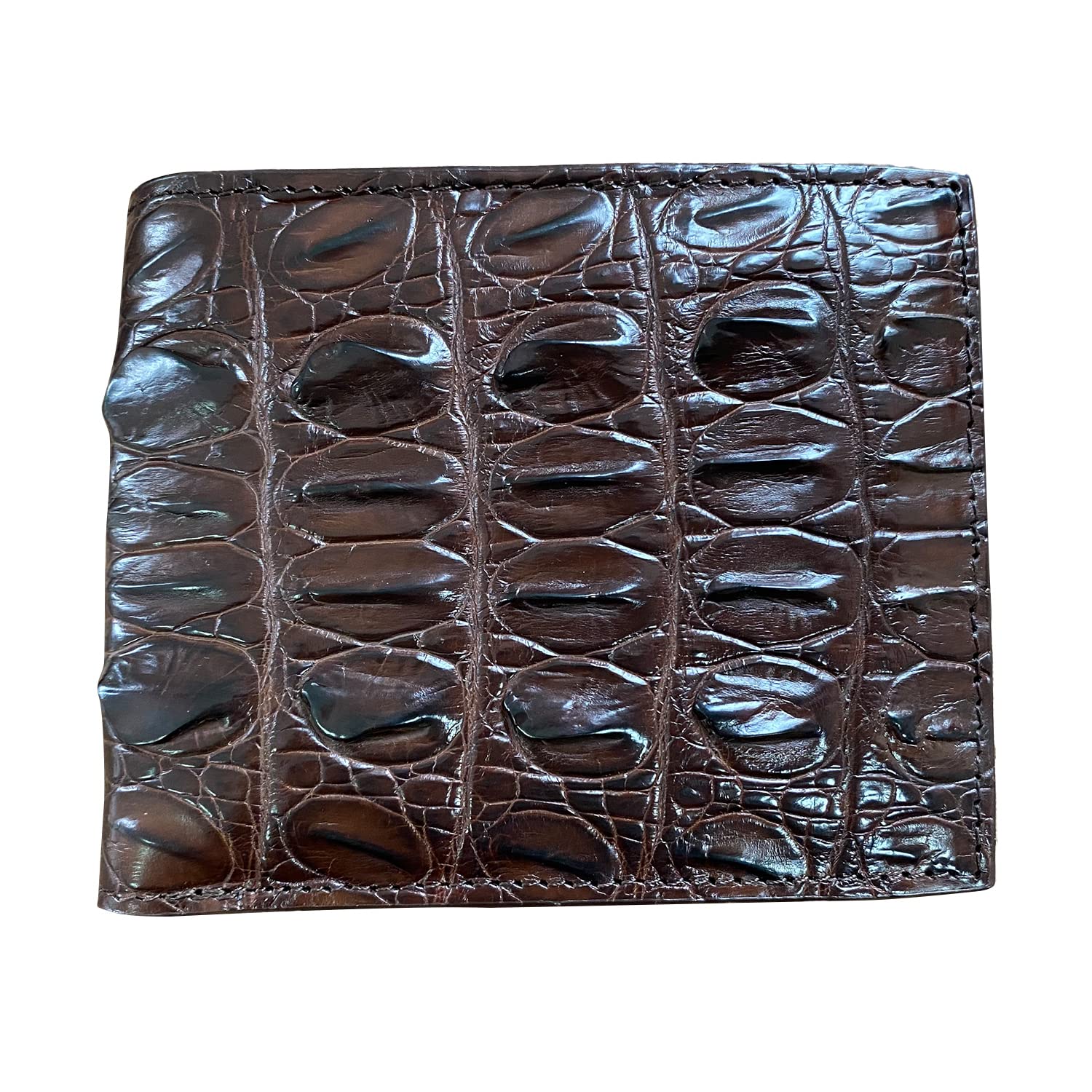 Luxury Genuine Leather Bifold Wallet for Men - Handmade Crocodile Embossed CHERRY CHICK Wallet | Perfect Gift for Dad, Husband & Business Professionals | Everyday Carry & Formal Occasions