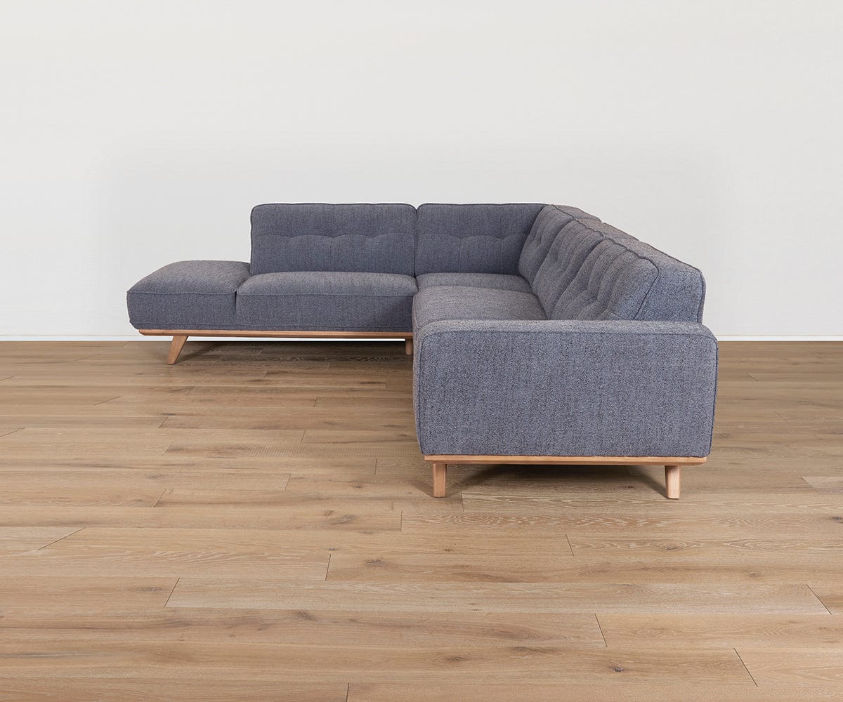 Modern Thora Chaise Sectional Sofa - Comfortable L-Shaped Couch with Reversible Chaise for Living Room, Lounge & Family Room - Perfect for Relaxing & Entertaining