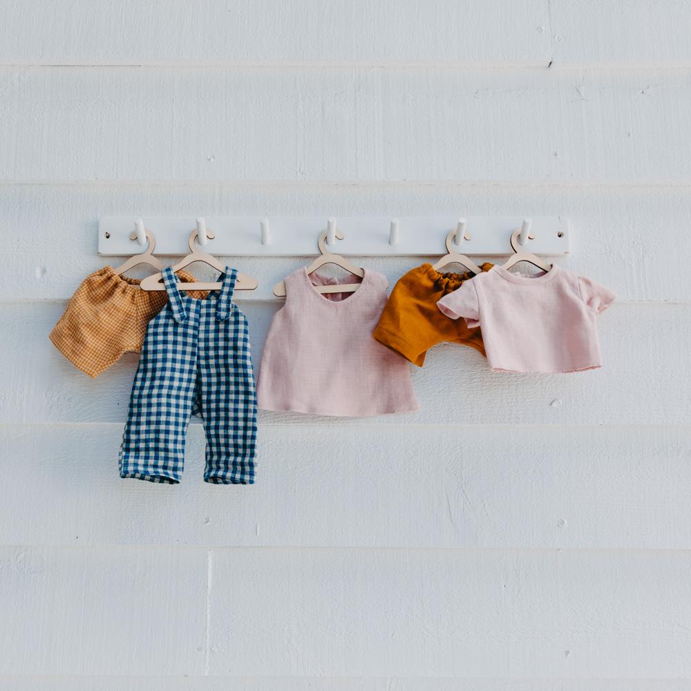 Mustard Linen Dolls Shorts for Women - High Waisted Summer Shorts with Pockets - Casual Loose Fit Short Pants for Beach, Vacation & Everyday Wear