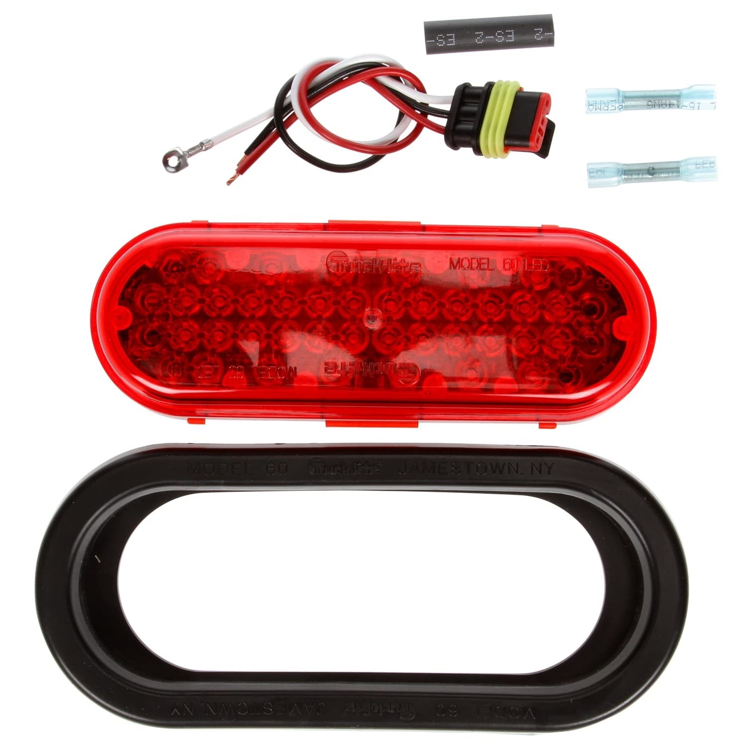 Truck-Lite 60122R Strobe Light Grommet Kit - Heavy Duty LED Warning Light Mounting Kit for Emergency Vehicles & Work Trucks