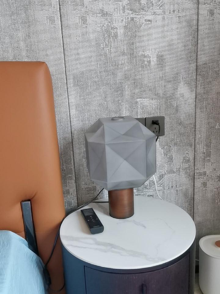 Modern Cubo Table Lamp - Minimalist LED Nightstand Light for Bedroom, Living Room & Office - Warm White & Cool White Dimmable Lighting for Reading & Relaxation