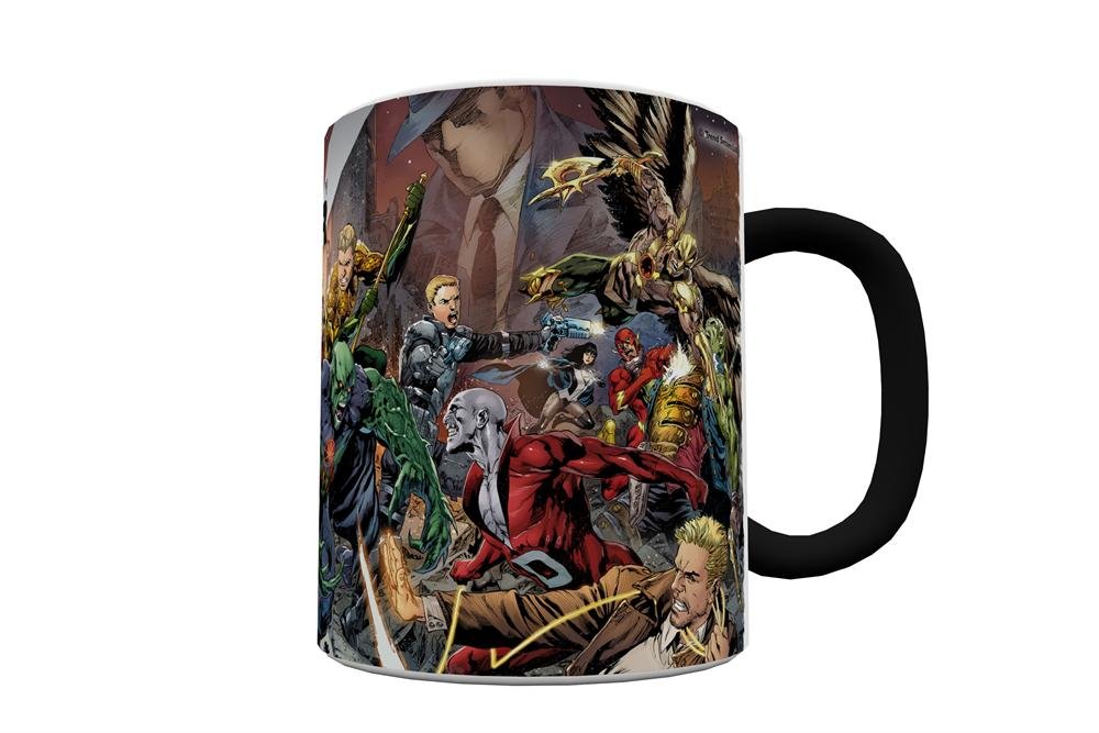 DC Comics Trinity Wars Morphing Mug - Heat Activated Ceramic Coffee Cup with Superhero Designs - Perfect for Gifts, Collectors & Comic Fans (Black)