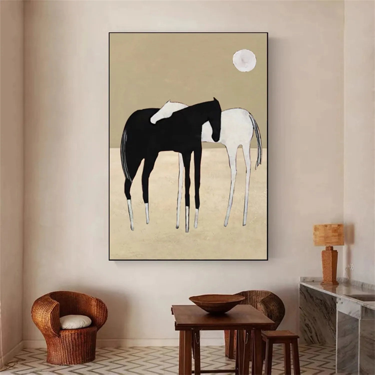 Animal Art Painting #AP074 - Handmade Wildlife Canvas Art for Home & Office Decor | Perfect for Living Room, Bedroom, or Gift