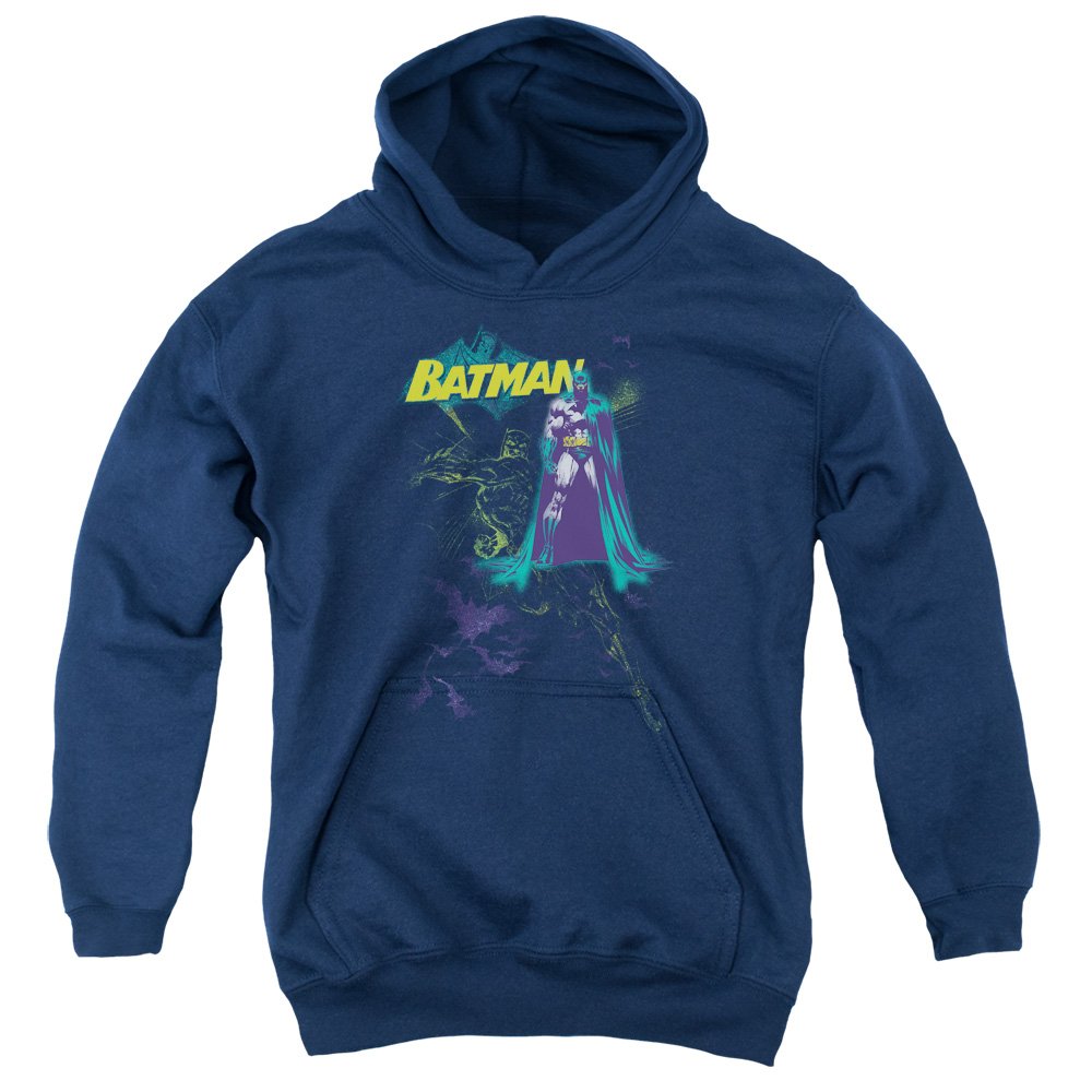Batman Bat Spray Unisex Youth Pullover Hoodie - Official DC Comics Merchandise for Kids & Teens | Perfect for Cosplay, Halloween & Casual Wear