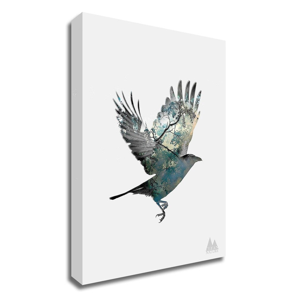 Bird by Clean Nature - Premium Canvas Wall Art Print, Ready to Hang - Perfect for Living Room, Bedroom & Office Decor