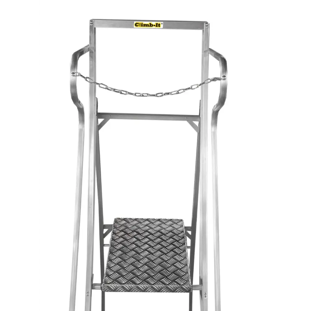Climb It Aluminum Wide Steps - Lightweight & Durable Ladder for Home, Garden, and DIY Projects | Perfect for Roofing, Painting, and Outdoor Use