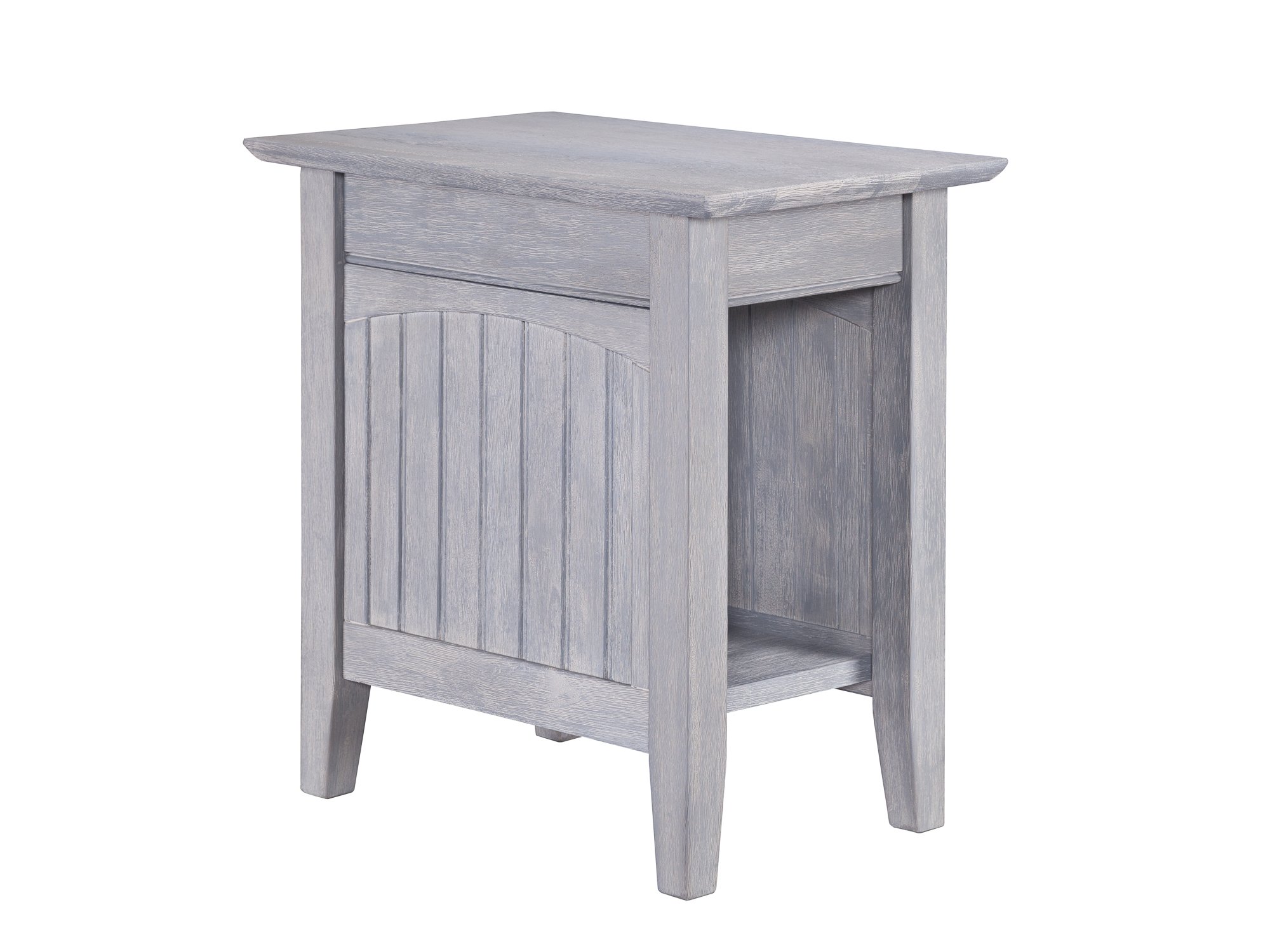 Atlantic Furniture Nantucket Driftwood Chair Side Table - 22