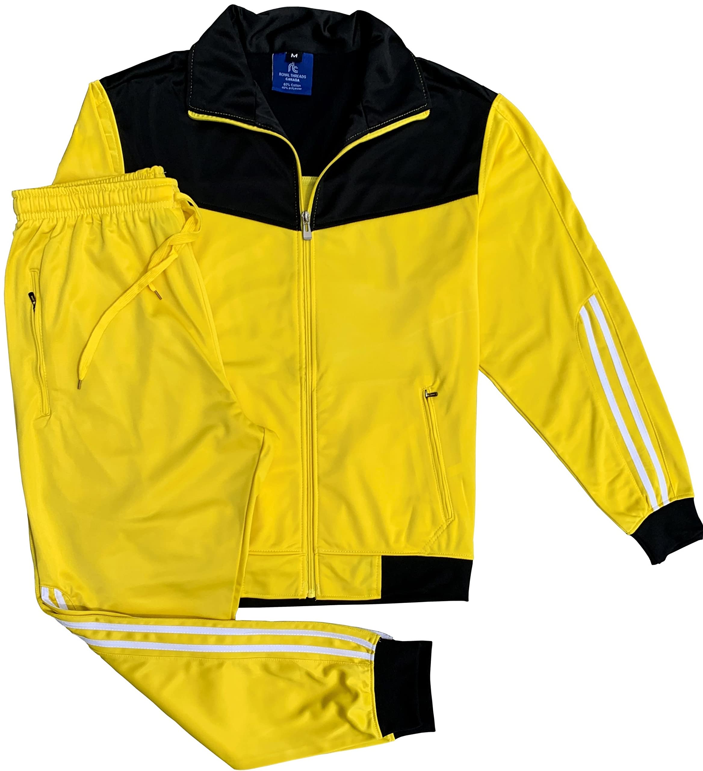Men's Velocity Track Jacket & Pants Set - Lightweight Activewear Jogging Suit for Running, Gym & Casual Wear | Breathable Performance Tracksuit Outfit